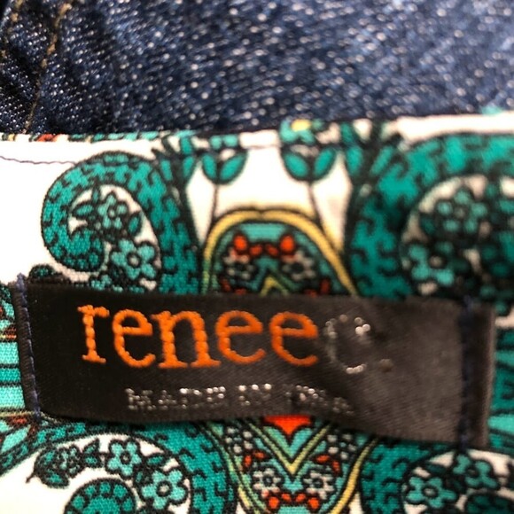 Vintage Renee C. Women's Paisley Geometric Sleeveless Summer Dress Medium - Picture 5 of 7